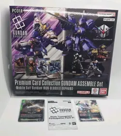 Premium Card Collection GUNDAM ASSEMBLE Set Mobile Suit Gundam IRON-BLOODED + Pm - Image 1