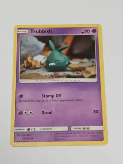 Trubbish 50/145 Common Yuka Morii SM - Guardians Rising Pokemon Card - Image 1