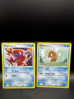 Pokemon Card Lot of 2 - Magikarp 89/123, 65/100 - Diamond & Pearl 2007-2008 - Image 1