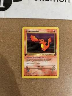 Charmander 1st Edition Pokemon Card Lot Vintage WOTC HP - Image 1