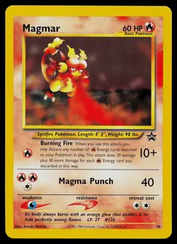 Pokemon Card - Magmar WOTC Black Star Promo 44 - Image 1
