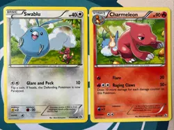 [2x] Pokemon Card Lot: Charmeleon & Swablu (18/113) BW Legendary Treasures NM - Image 1