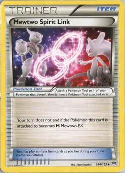 Mewtwo Spirit Link 144/162 Uncommon - Pokemon XY Break Through Card - Image 1