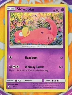 🔥Pokemon Cards Slowpoke 5/12 McDonald's Promo Holo 2018 Sleeved/ Protected 👍📈 - Image 1