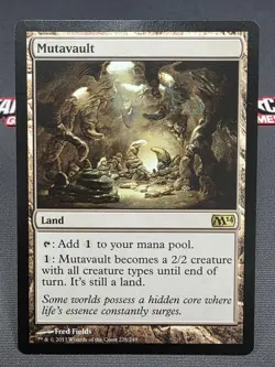 MTG Mutavault- DAMAGED -Magic 2014 Magic the Gathering Card #228 - Image 1