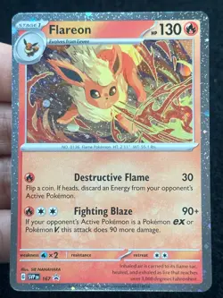 Flareon SVP 167 - Cosmo Holo - Black Star Promo LP - NM - Pokemon TCG Card - Image 1