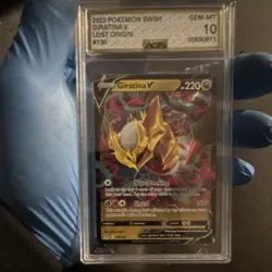 Pokemon Giratina V Ultra Rare Holo Swsh11 Lost Origin 130/196 AGS 10 Card - Image 1