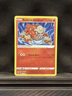 Radiant Heatran 027/189 - Pokemon TCG Astral Radiance Radiant Rare Card NM - Image 1