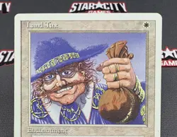 MTG Land Tax- DAMAGED -4th Edition Magic the Gathering Card #034 - Image 3