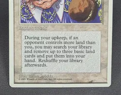 MTG Land Tax- DAMAGED -4th Edition Magic the Gathering Card #034 - Image 4