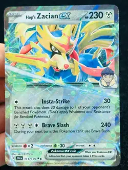 Hop's Zacian ex 111/159 - MP - LP - Pokemon TCG Card - Image 1