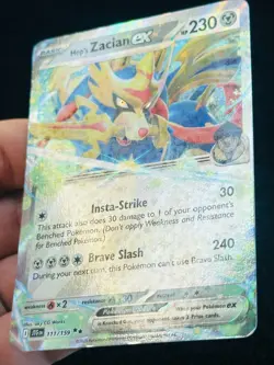Hop's Zacian ex 111/159 - MP - LP - Pokemon TCG Card - Image 2