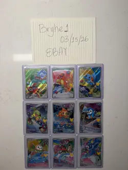 Pokemon 2026 First Partner Illustration Collection Series 1 Promos Set 9 Cards - Image 1