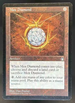 1998 Magic MTG Stronghold Mox Diamond #NNO - Image 1