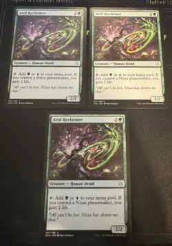 Avid Reclaimer X3 Hour of Devastation Magic the Gathering MTG - Image 1