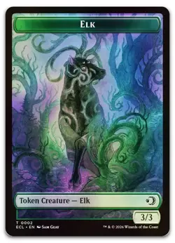 Elk // Emblem - Oko, Shadowmoor Scion Double-Sided Token #2 // 12 (Foil) NM - Image 1