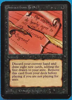 Contract from Below Alpha HP (Reserved List MTG Magic Card) (474674) ABUGames - Image 1