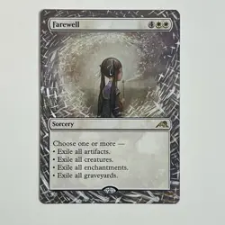 MTG Farewell altered Art hand painted Magic the Gathering Alter Best Board Wipe - Image 1