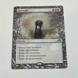 MTG Farewell altered Art hand painted Magic the Gathering Alter Best Board Wipe - Image 2