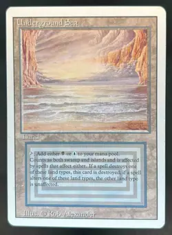 1994 Magic MTG Revised Edition Underground Sea #NNO - Image 1