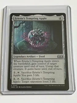 Eriettes Tempting Apple 245 MTG Wilds of Eldraine 2023 Mint - 9.0 + Non Foil - Image 1