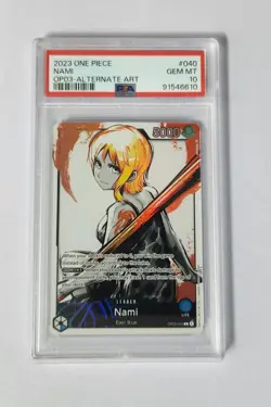 Nami OP03-040 - PSA 10 - Alt Art Leader - ENGLISH - One Piece Card Game - Image 1