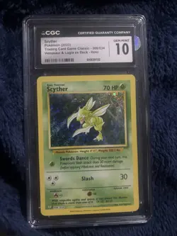 Scyther Trading Card Game Classic 006/034 CGC 10 Gem Mint Holo Pokemon Card - Image 1