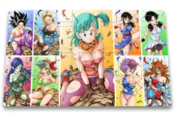 Ygomat Playmat TCG Bulma Chi-chi Lunch Trading Card Game Mat FreeBag - Image 1
