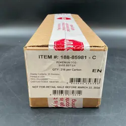 Pokemon TCG English SV05 Temporal Forces Booster Box Case Sealed - Image 1
