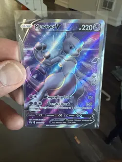Pokemon TCG Mewtwo v Full Art SWSH229 Sword & Shield Promo Card - Image 1