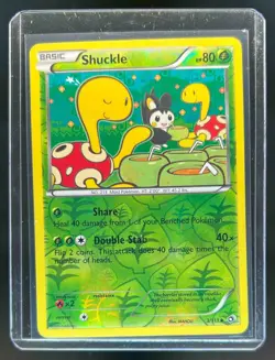 2013 Pokemon Black & White Legendary Treasures Shuckle Reverse Holo #3/113 - Image 1