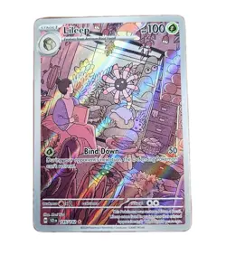 Lileep 145/142 Pokemon TCG Stellar Crown Illustration Rare Full Art Holo - Image 1