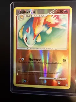 Pokemon TCG Quilava Lv25 60/123 Reverse Holo Rare 2007 Near Mint! - Image 1
