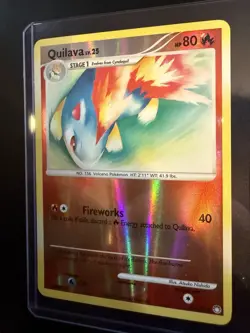 Pokemon TCG Quilava Lv25 60/123 Reverse Holo Rare 2007 Near Mint! - Image 2