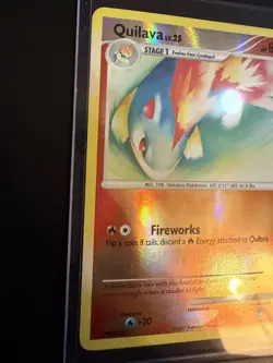 Pokemon TCG Quilava Lv25 60/123 Reverse Holo Rare 2007 Near Mint! - Image 3