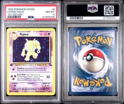 Pokemon Fossil Hypno 8/62 Holo 1st Edition Rare PSA Graded 8 - Image 2