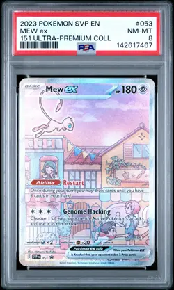 2023 POKEMON SVP EN-SV 151 ULTRA-PREMIUM COLLECTION PROMO #053 MEW EX PSA 8 - Image 1