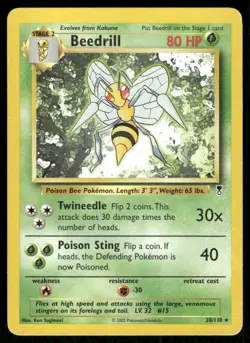 Pokemon Tcg Beedrill #20 Pokemon Legendary Collection LP - Image 1