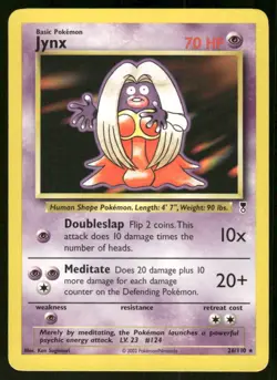 Pokemon Tcg Jynx #26 Pokemon Legendary Collection LP - Image 1