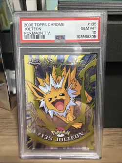 Pokemon Topps Chrome Jolteon #125 PSA 10 Gem Mint USA - Image 1
