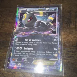 Pokemon Umbreon EX Fates Collide 55/124 Ultra Rare Holo 170 HP English - Image 2