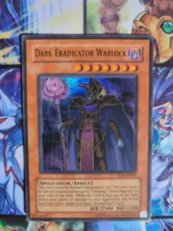 Yu-Gi-Oh Dark Eradicator Warlock SD6 - EN001 Ultra Rare 1st Edition NM (Rare!) - Image 1