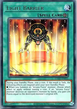 Yugioh: Light Barrier - LODT-EN051 - Rare - Unlimited - NM - Image 1
