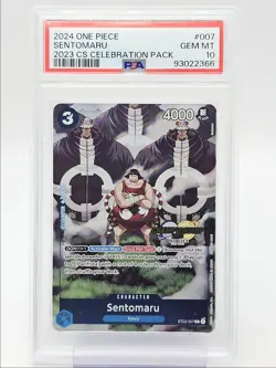 SENTOMARU 2024 ONE PIECE 2023 CS CELEBRATION PACK COMMON #007 PSA 10 Q5600 - Image 1