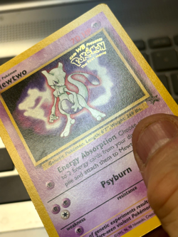 MEWTWO - Black Star Promo Movie 1999 Rare Pokemon Card TCG NM or Better - Image 2