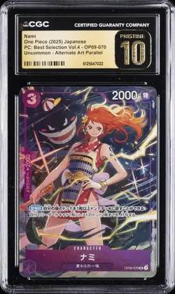 2025 ONE PIECE JPN BEST SELECTION VOL.4 #OP09-070 NAMI CGC 10 PRISTINE - Image 1