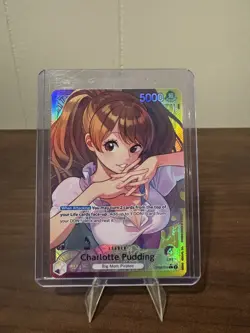 One Piece TCG Two Legends Parallel #OP08-058 Charlotte Pudding Leader - Image 1