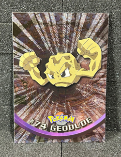Pokemon Card Topps Chrome Holo Textured Foil Geodude #74 LP - Image 1