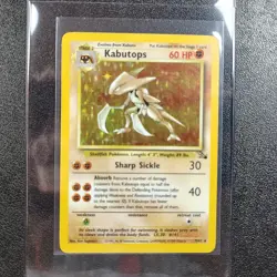Kabutops 9/62 Fossil Unlimited Rare Holo Pokemon Card WOTC 1999 LP - Image 1