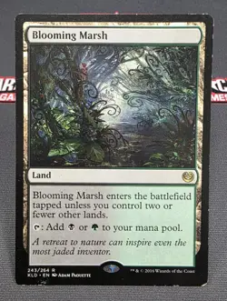 MTG Blooming Marsh- DAMAGED -Kaladesh Magic the Gathering Card #243 - Image 1
